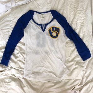 Victoria’s Secret PINK brewers baseball tee